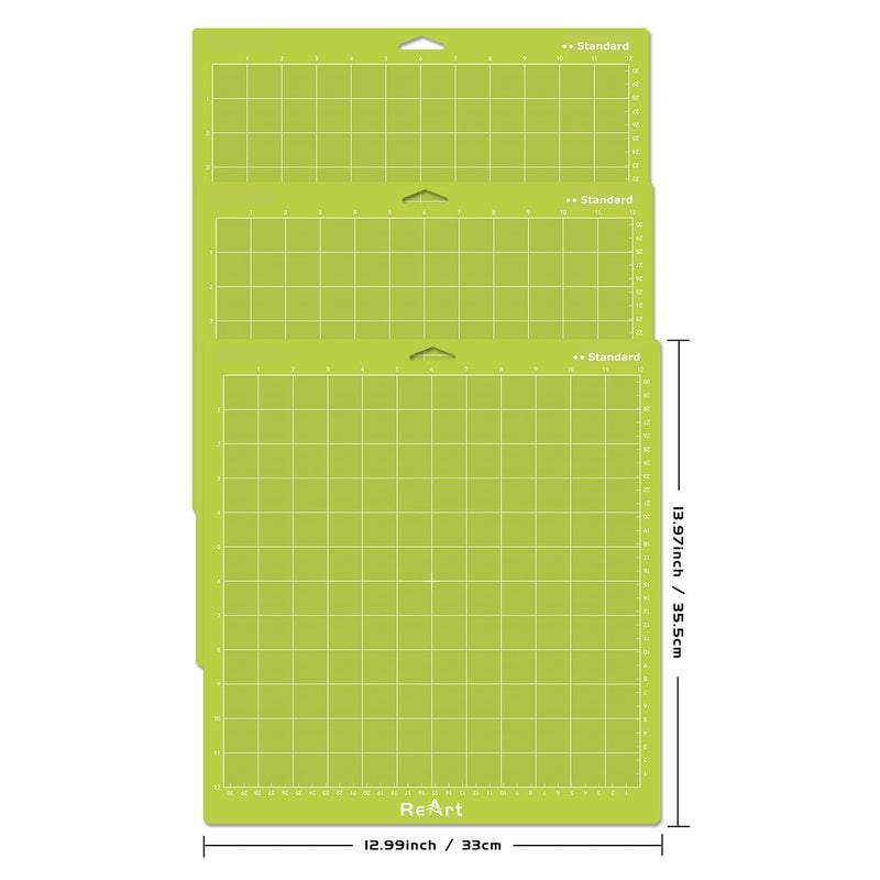ReArt Standard grip Cutting Mat 12x12 inch 3 Pack - Image 2